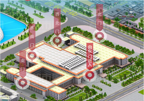 人民大会堂3d鸟瞰图