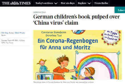 中国外交部|下架！德少儿读物称“新冠病毒来自中国”