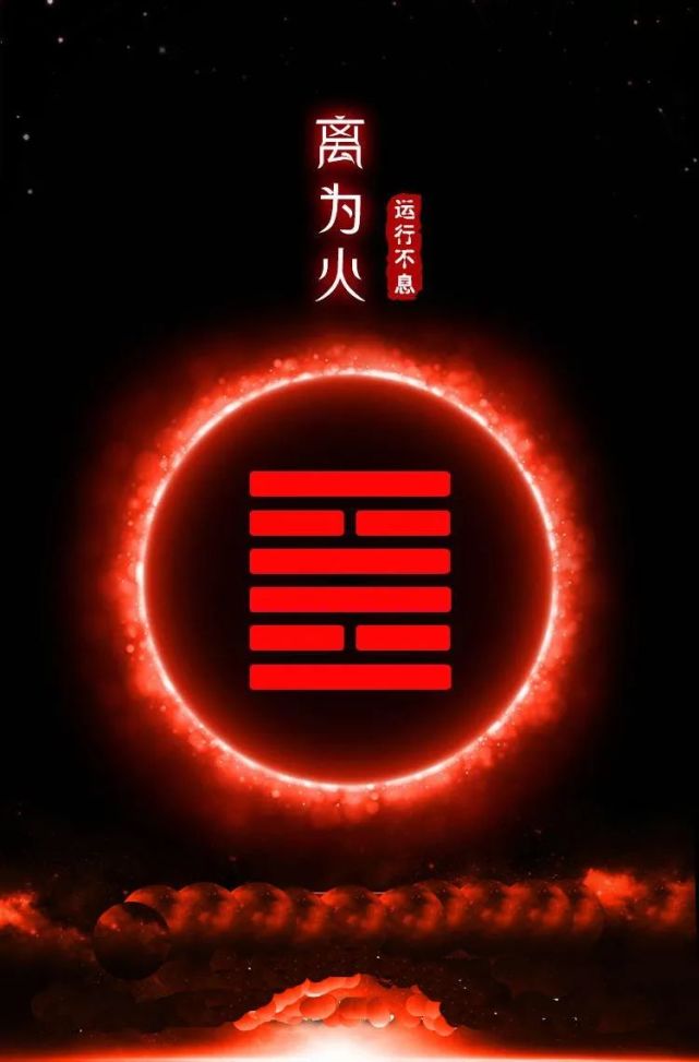 在周易中离卦的基本卦象为什么是火