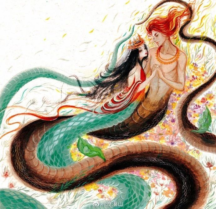 插画山海经传说中的怪兽们越看越可爱