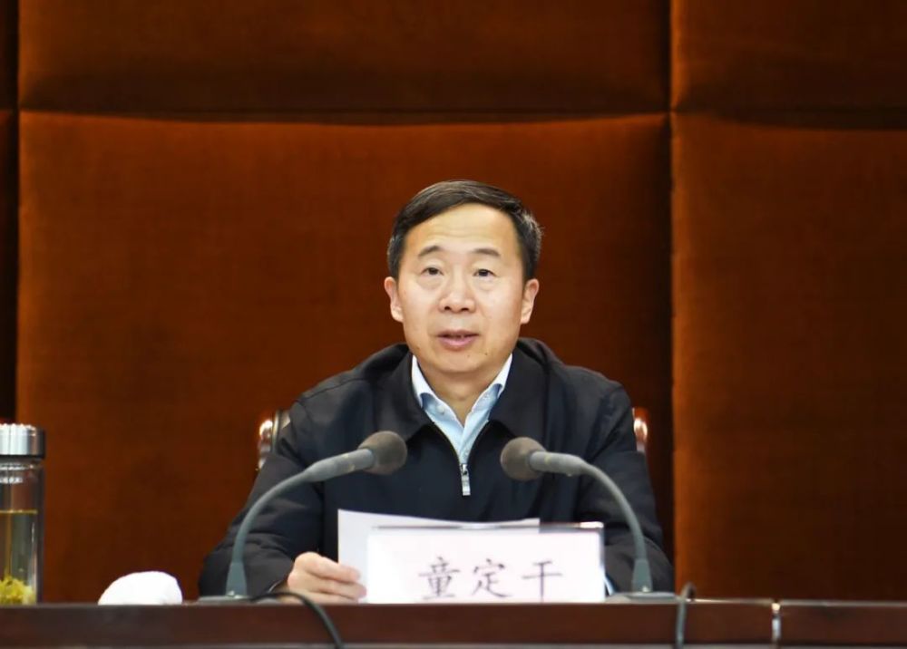 区四套班子领导杨泽伟,李赛文,吴洁静,杨富强,王翔,王忠敏