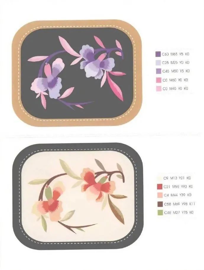 传统刺绣图案的色彩搭配