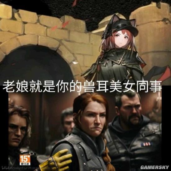 ash入乡随俗的伴生皮肤呼应了"兽耳同事"的梗图,皮肤上的介绍却没有让