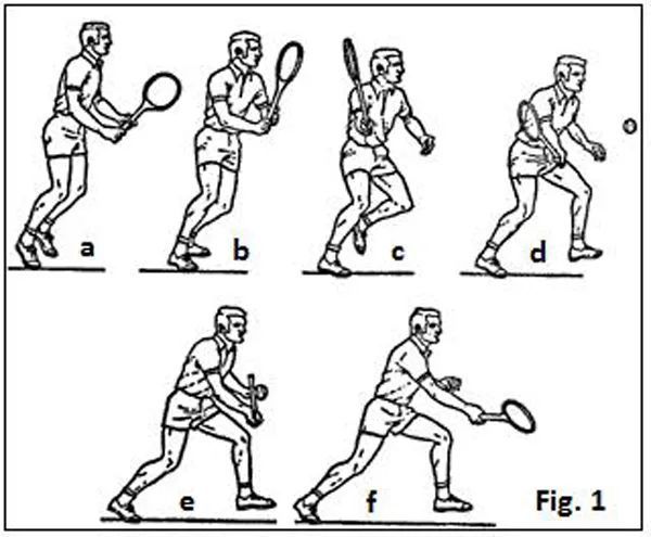 网球动作分解图图片