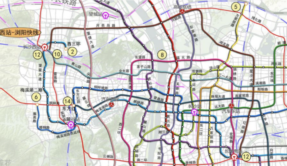 长沙12号线地铁规划图片