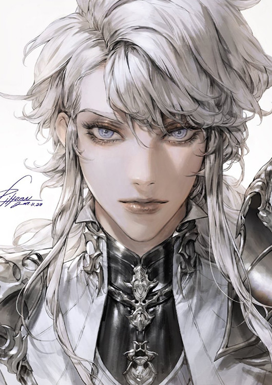 因为pilyeon画风有点偏向欧美,所以绘制西方面孔的时候