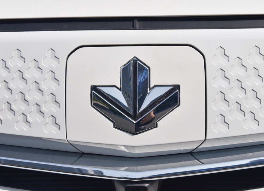 看到曾经的吉利水波纹进气格栅边框,只不过中间换成枫叶车标略感陌生