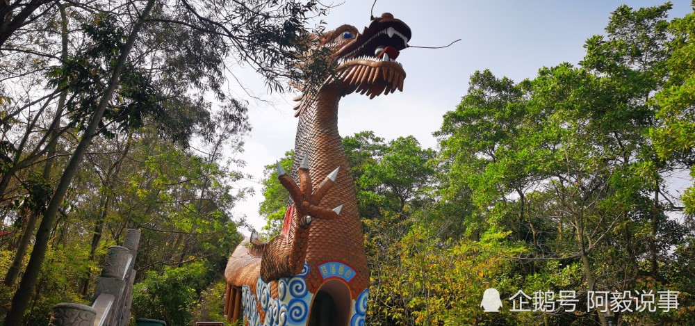 四海翻腾云水怒五洲震荡风雷激梅州万佛园中华龙