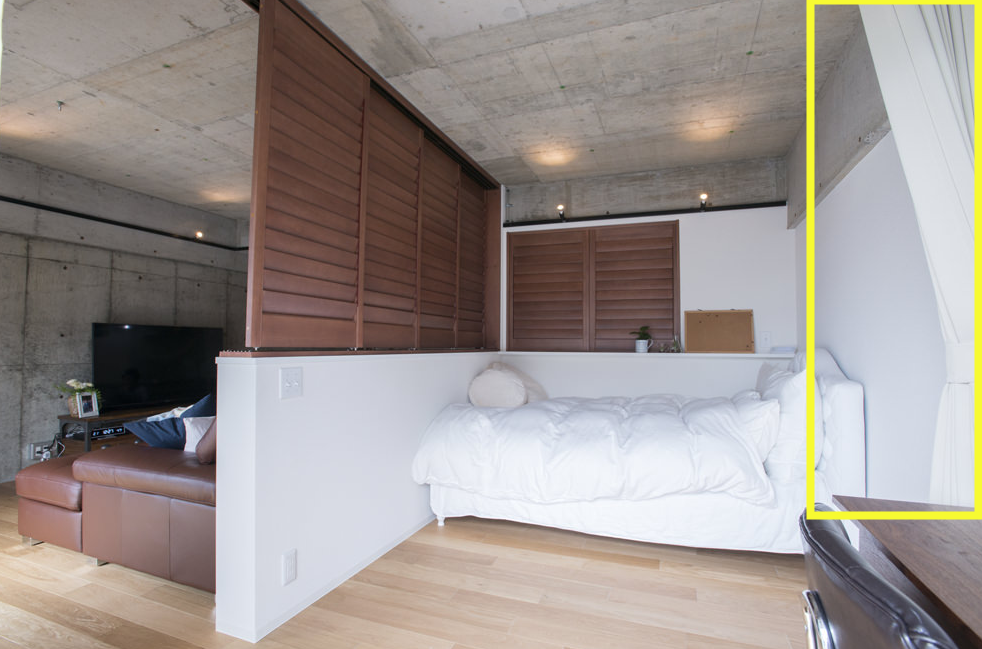 早知道我也用格栅窗拼接实心墙做隔断,隔出卧室,又省5㎡空间!