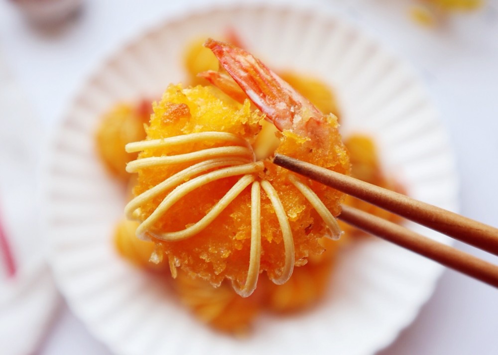 金丝富贵虾仁,简简单单做高颜值菜,牢记1个方法,学会就能做好