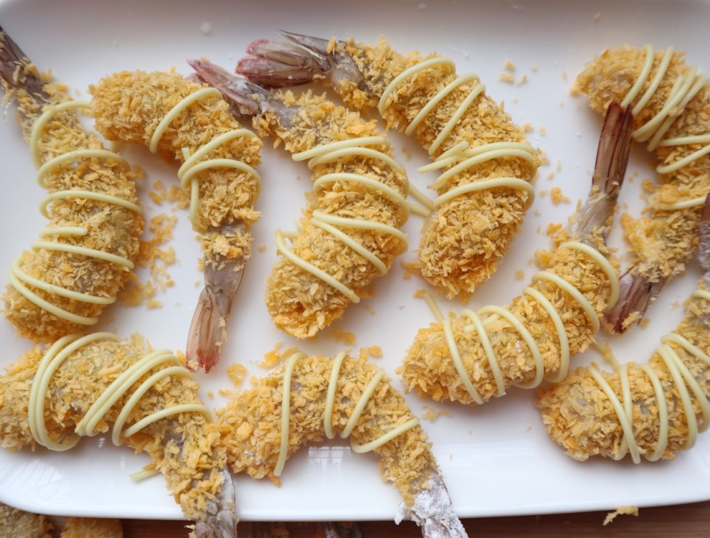 金丝富贵虾仁,简简单单做高颜值菜,牢记1个方法,学会就能做好_腾讯