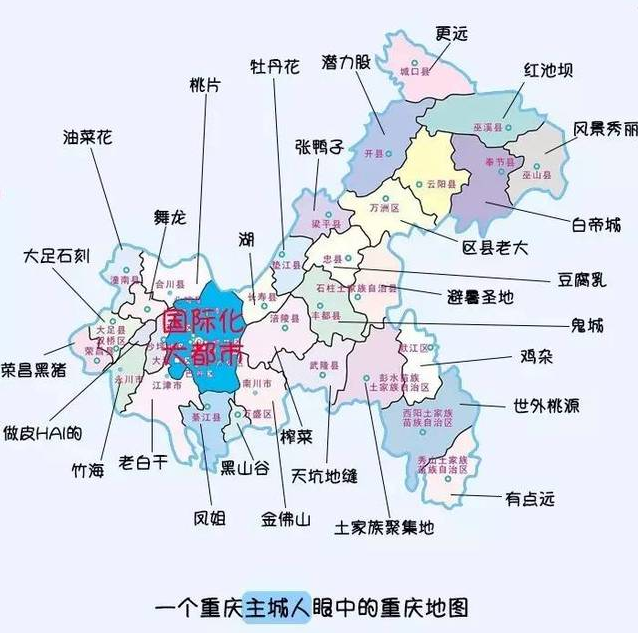 重庆空间格局变化史从三大经济区到一区两群