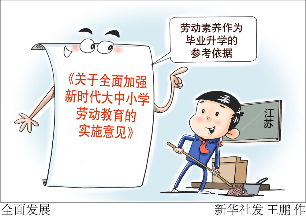 (图表·漫画)【教育】全面发展