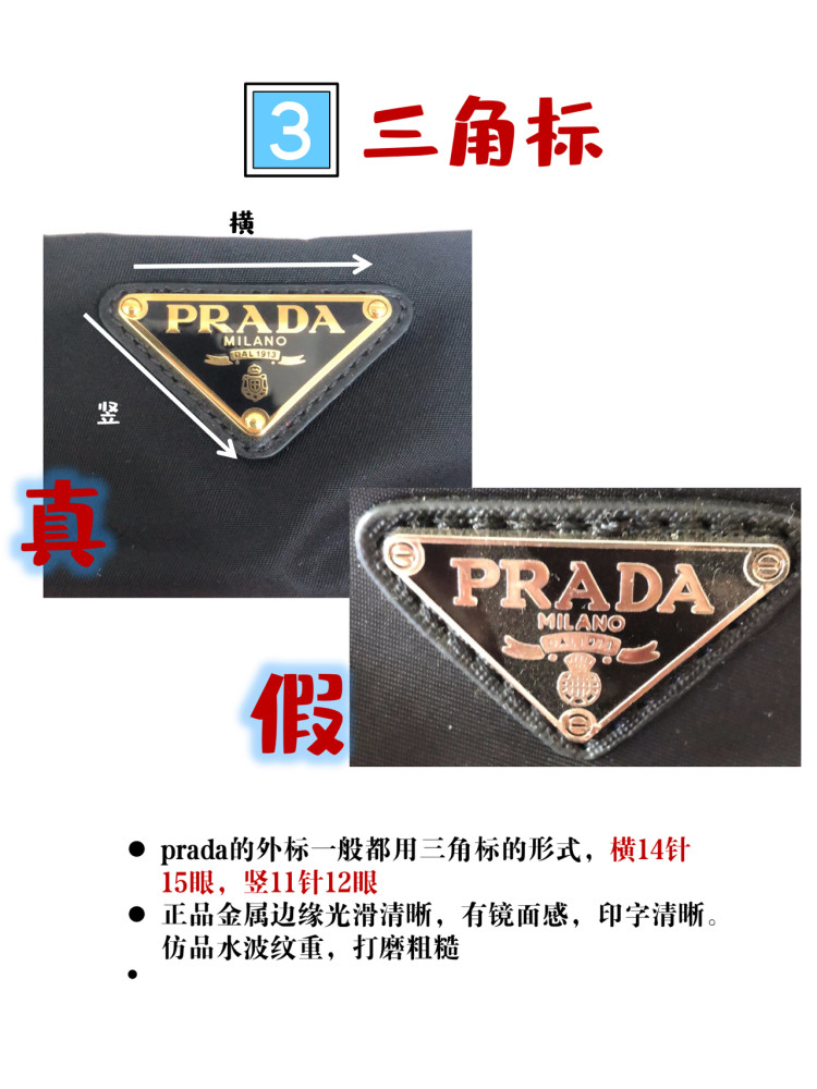 奢侈品鉴定prada普拉达包包真假鉴定点分析