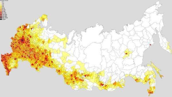 俄国人口密_人口密度比俄罗斯还要低的国家:761万平方公里,仅有6座大城