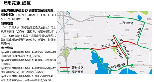 所有人,交通管制措施来了,踏青赏花扫墓请看这里