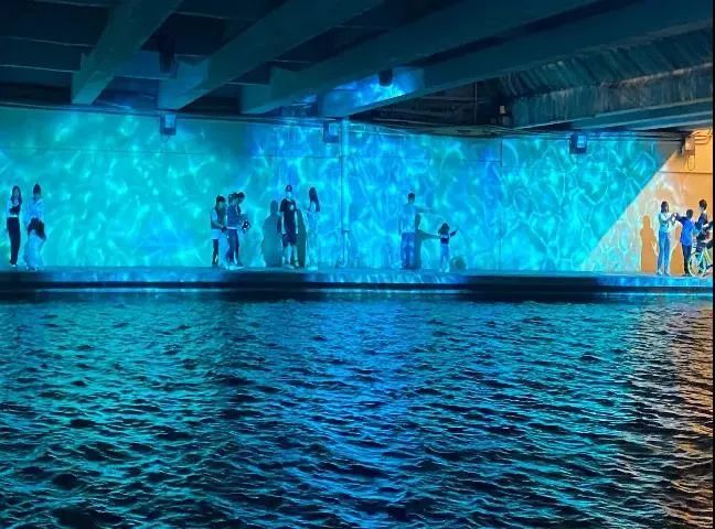 千灯湖海六桥,海七桥桥下空间亮化繁星闪动 网红星光大道诞生no.