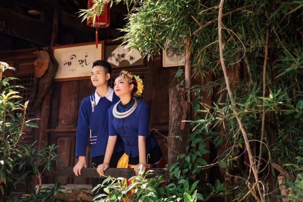 汉族人家迎新人新娘是芒市坝的傣族