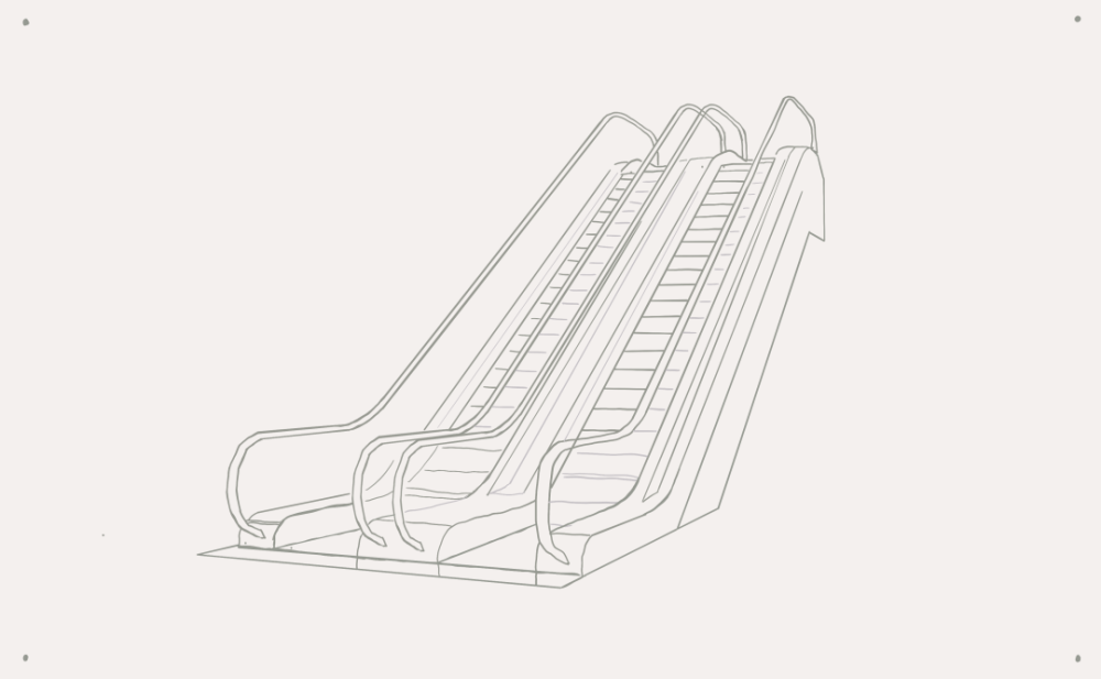 乘坐扶梯不要再左行右立了这个设计有问题