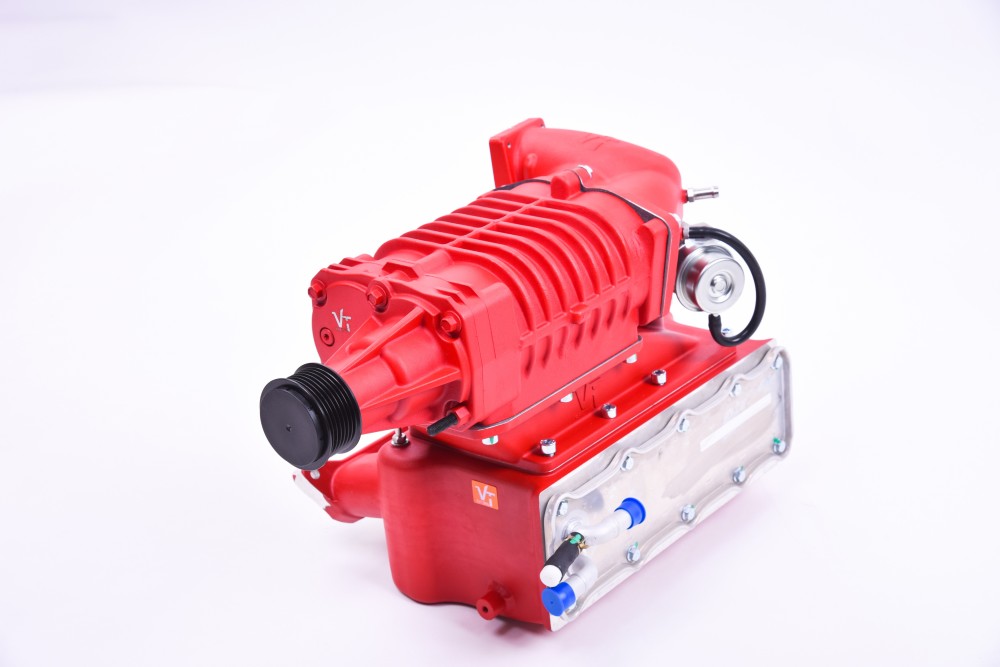 vt-racing机械增压本体,进气歧管,中置水冷器,水壶,水泵,皮带等相关
