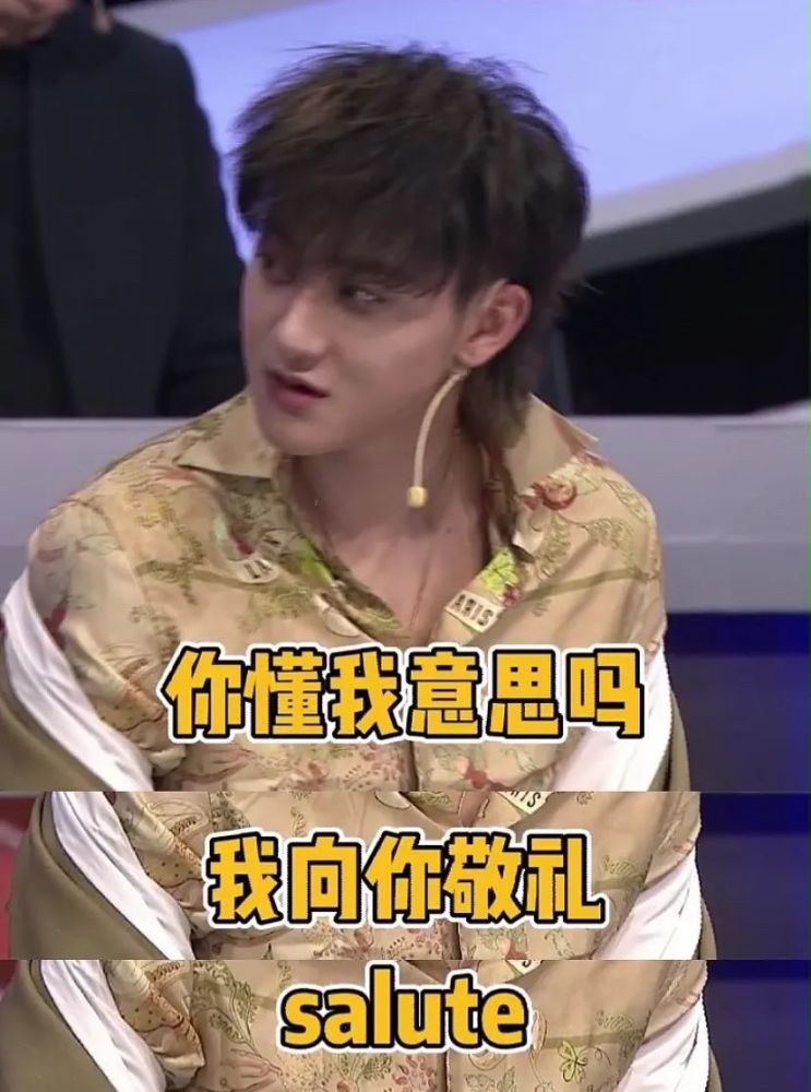 "懂我意思吗?我向你敬礼,salute."在新一期《上线吧!