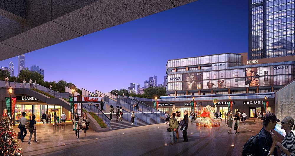 住宅,甚至连所有的配套设施都一应俱全,因此在当年这个商圈在无锡当地