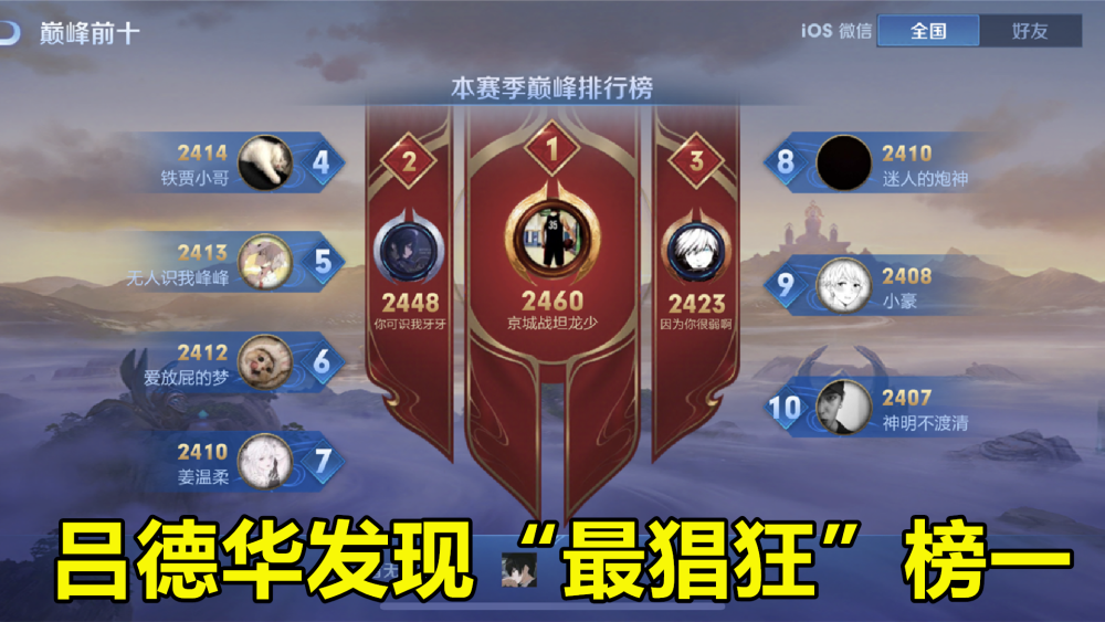 吕德华偶遇“最猖狂”榜一，本人头像和ID太符合了！