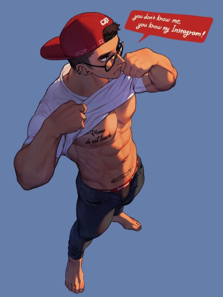 国外漫画师笔下的肌肉男,太可了 - 动漫肌肉男壁纸 健身 - 实验室设备