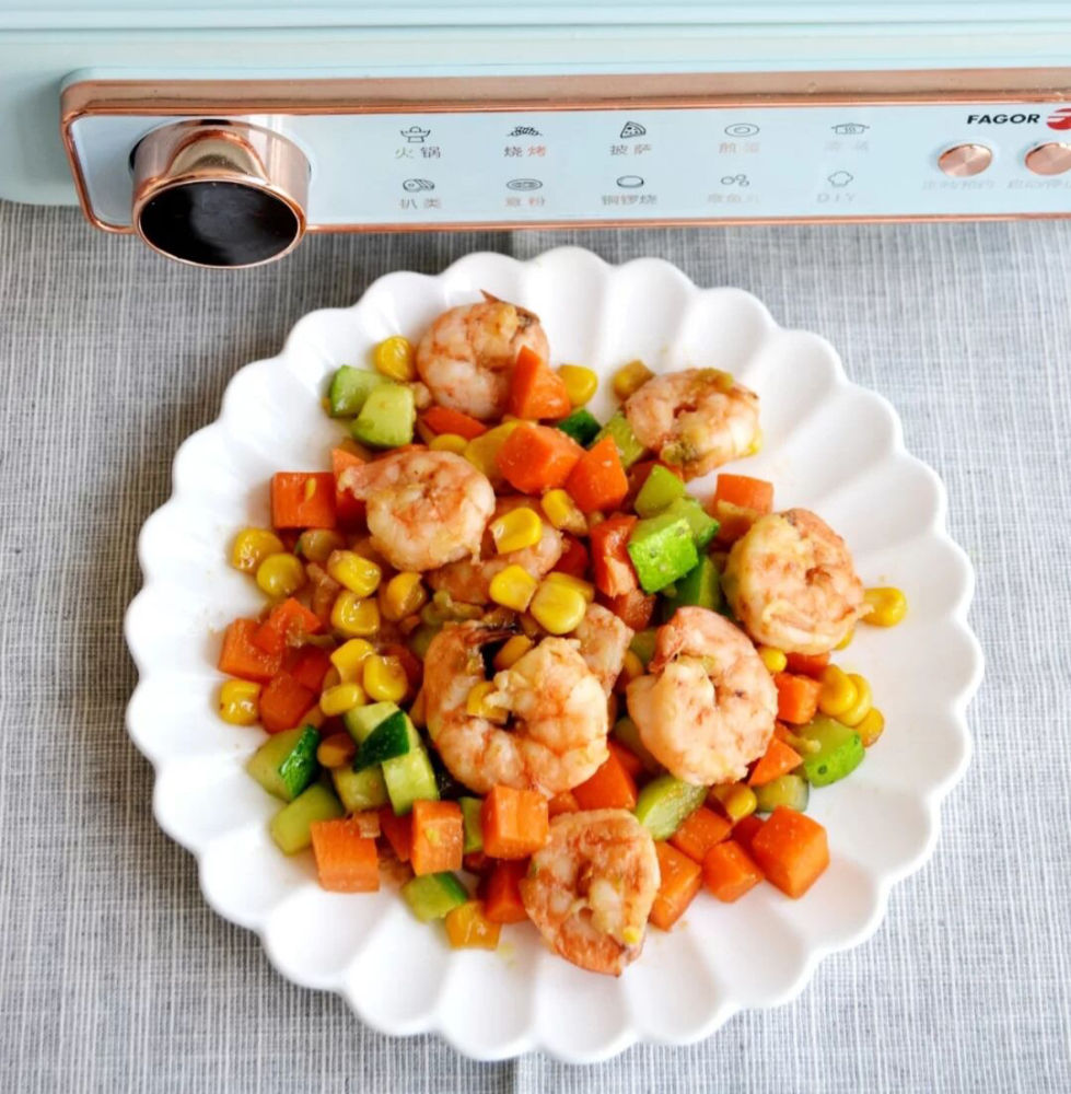 小时候最爱的三色炒虾仁,低脂美味又健康,特色减脂餐,值得收藏