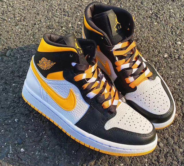 air jordan1mid黑黄|dunk|配色|aj1|高帮|airjordan1