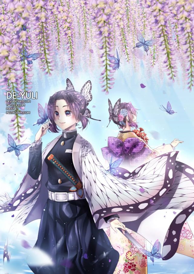 鬼灭之刃:紫藤花下的义勇与蝴蝶忍