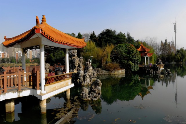 合肥市四大公园之一,距新火车站仅400米,你拍照了吗?