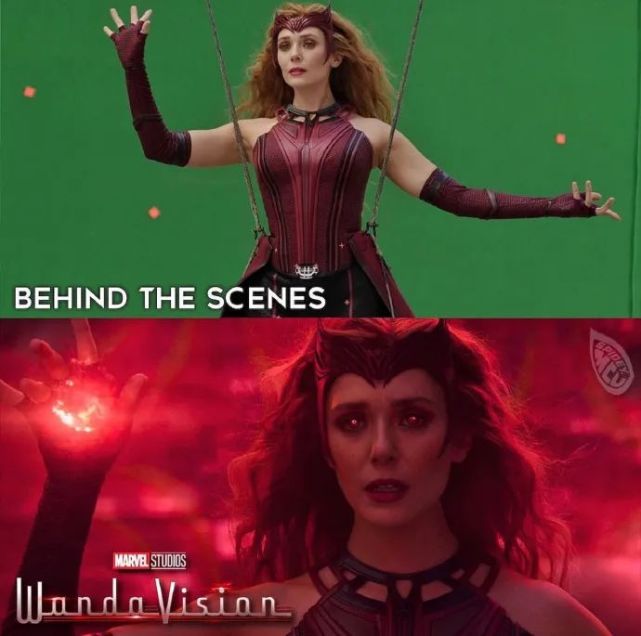 去掉特效后的旺达依旧那么美猩红女巫装太帅最后那个笑容爱了