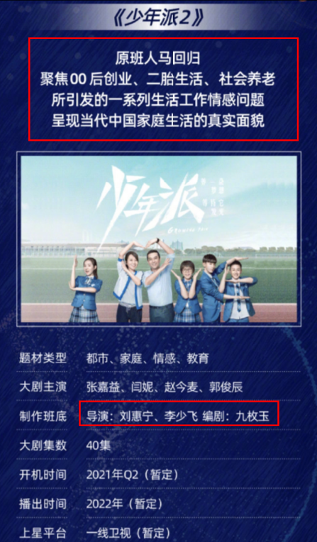 少年派2惊喜来袭原班人马回归编剧换成她收视不用愁