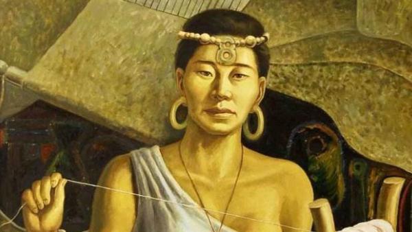 据传闻描述,镜子就是嫫母发现制作.