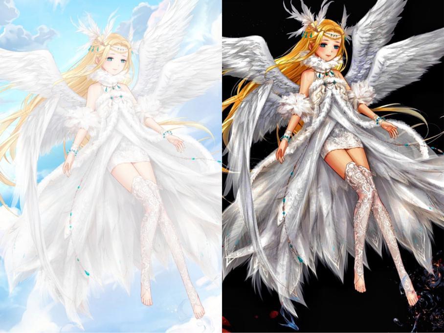 奇迹暖暖出6年的圣灵天使质量被色调拖后腿别低估了画师的手艺