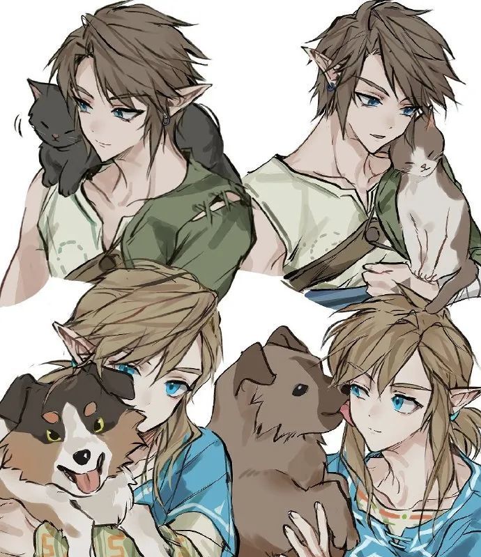画师创作《塞尔达传说》林克同人图合集_腾讯新闻