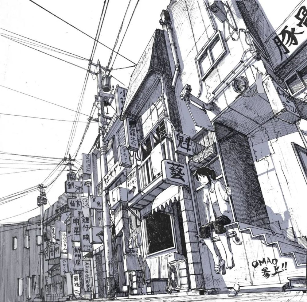 插画透视感超强的鱼眼视图场景绝对会让你震撼