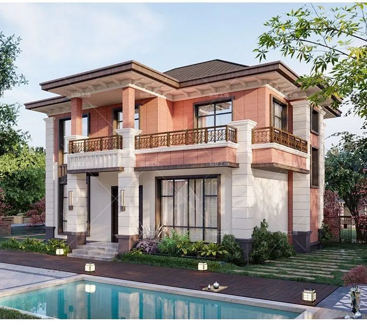 两款农村二层别墅占地12x12米哪套更适合农村盖