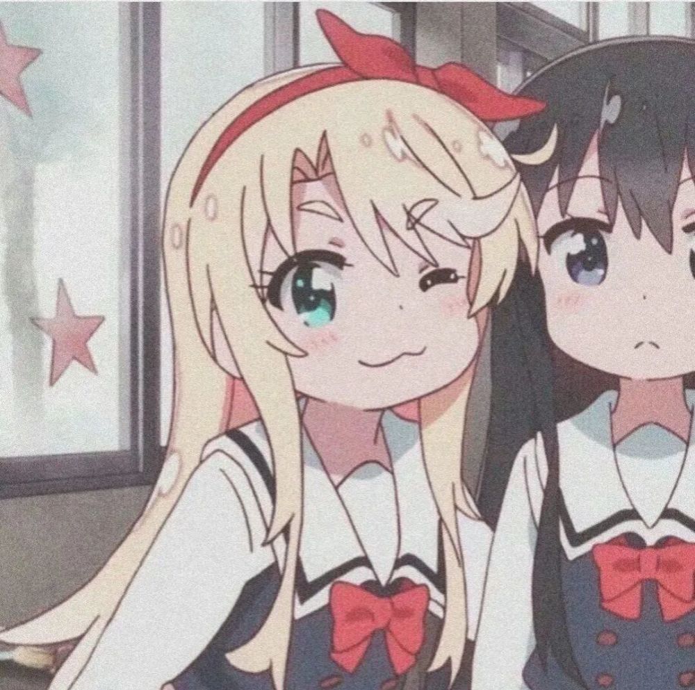 头像动漫卡通三人闺蜜头像