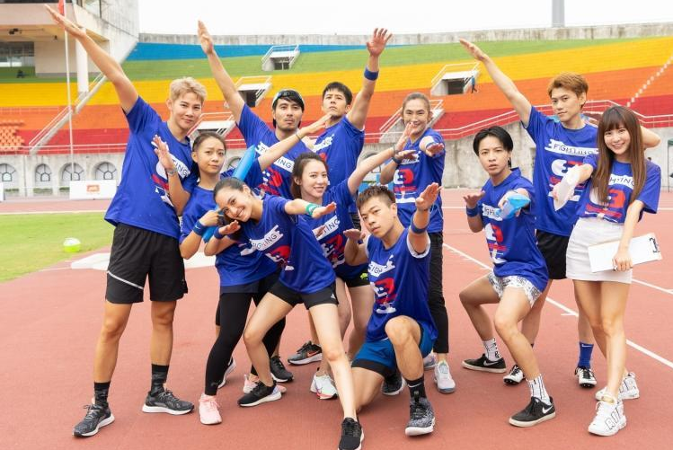 台湾综艺节目《全明星运动会》每期由艺人组成红蓝队,进行各项体育