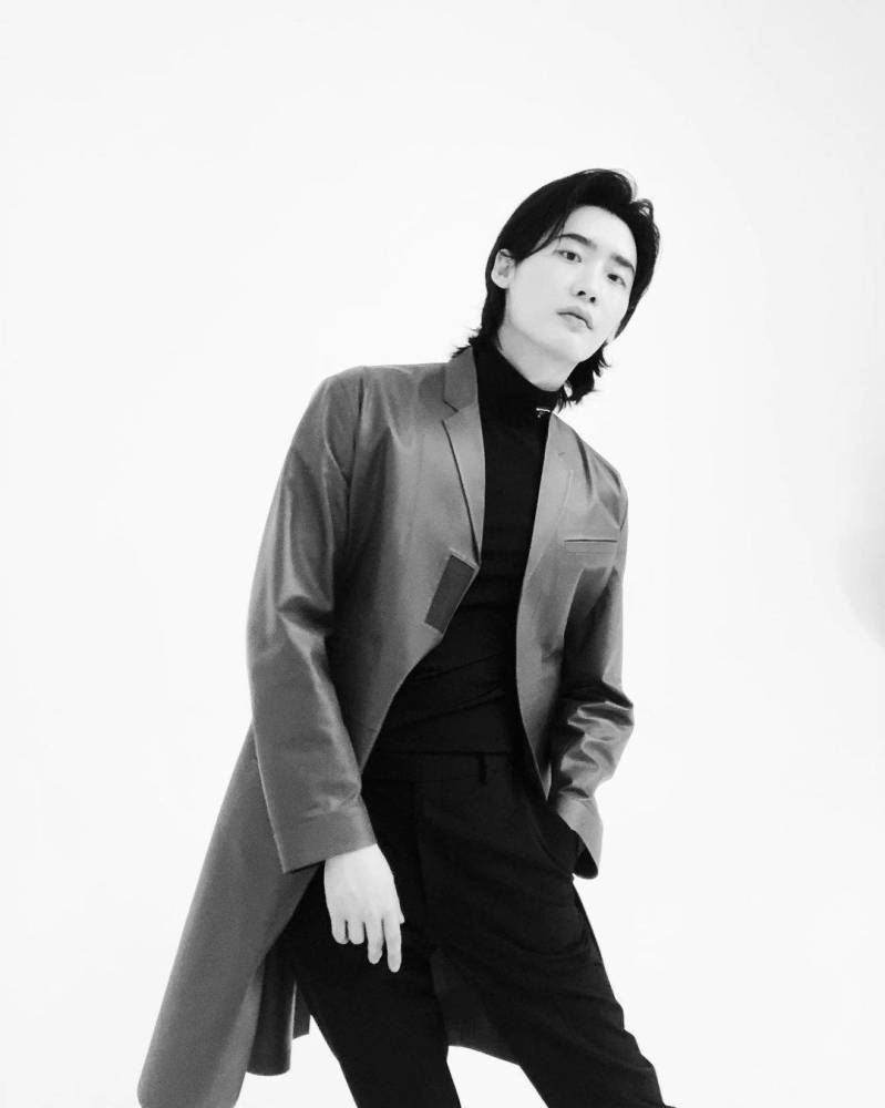 长发造型的文艺范李钟硕