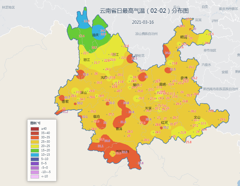 昆明气温即将冲破30,下周要下雨了?