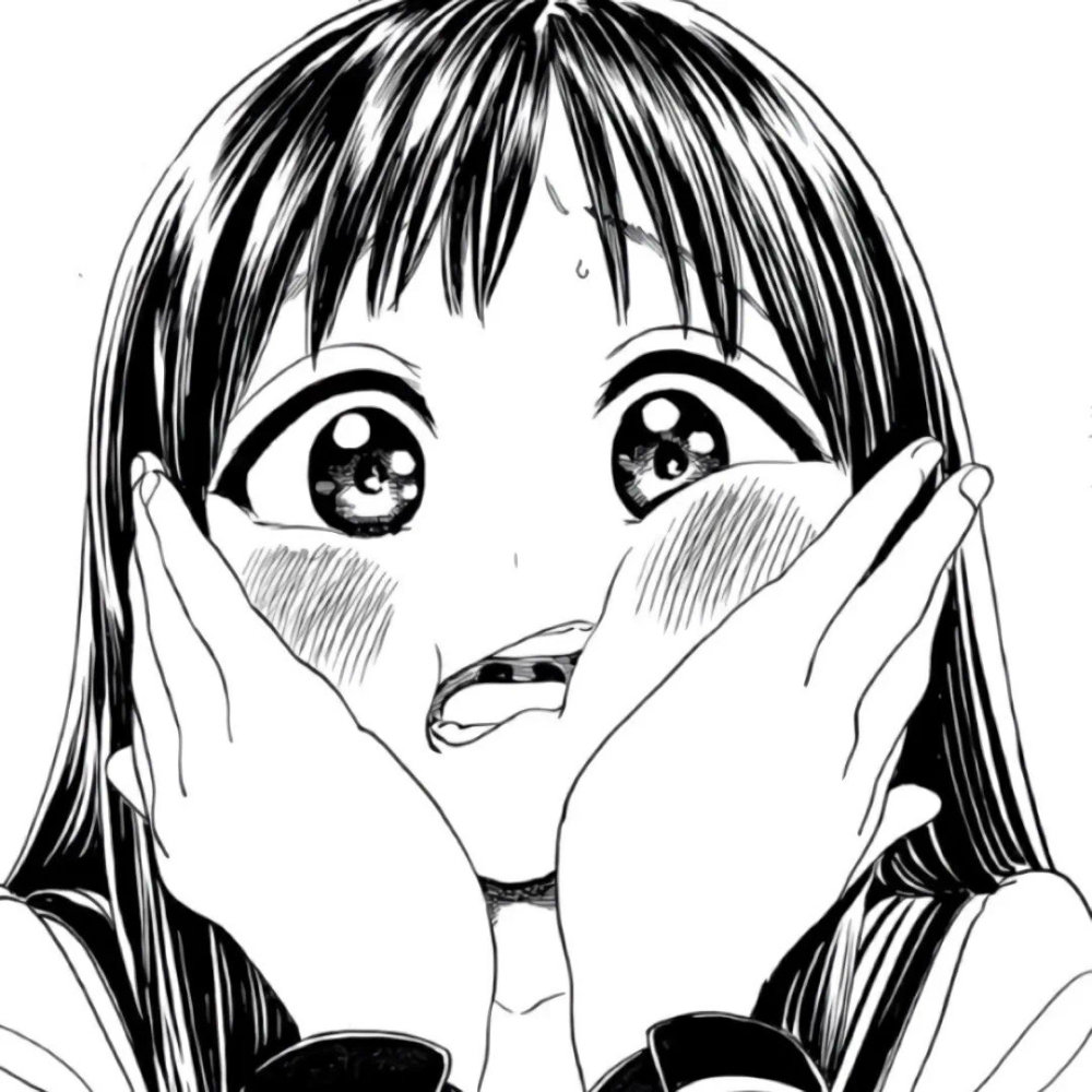 动漫头像黑白日漫头像