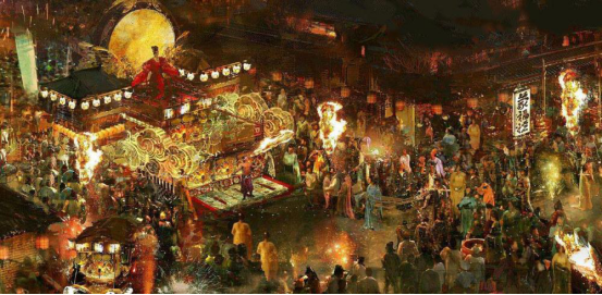 众所周知,宋朝夜市繁荣,哪怕是到了凌晨时分,整条街依然灯火通明,仿似