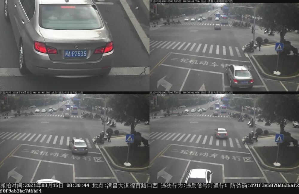 交通福清又一批机动车闯红灯曝光有你认识的吗