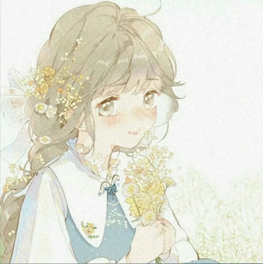 插画头像仙气小众高级手绘风头像