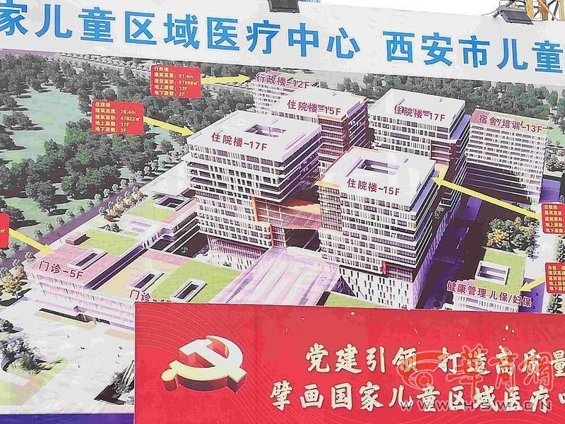 明年上半年一期竣工投用西安市儿童医院经开院区建设提速