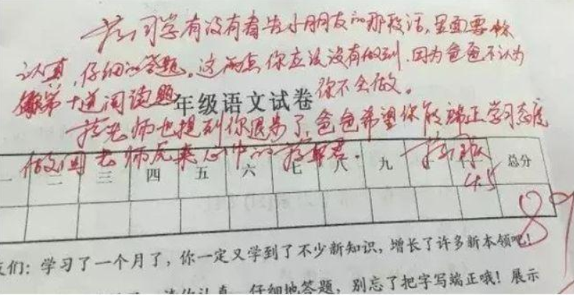 像 模拟考试,期中考试或期末考试让家长参与签字或写评语便可,毕竟