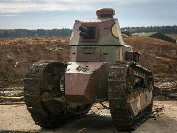 雷诺ft17法国人就是浪漫造的坦克都那么可爱小巧